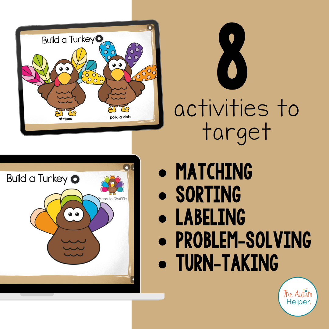 Digital Build-a-Turkey Activities