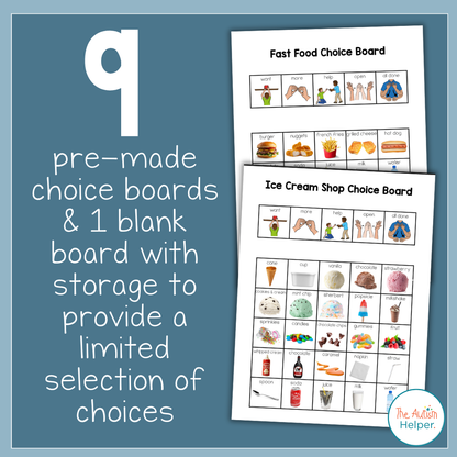 Mealtime and Restaurant Choice Boards