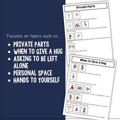 Visual Social Stories: Personal Space Set