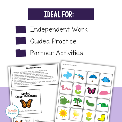 Spring File Folder Activities