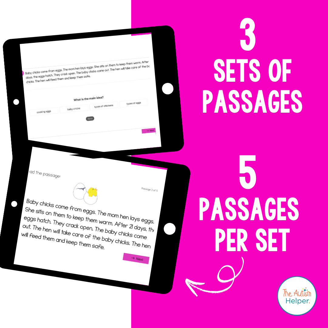 Level H Reading Comprehension Digital Task Cards