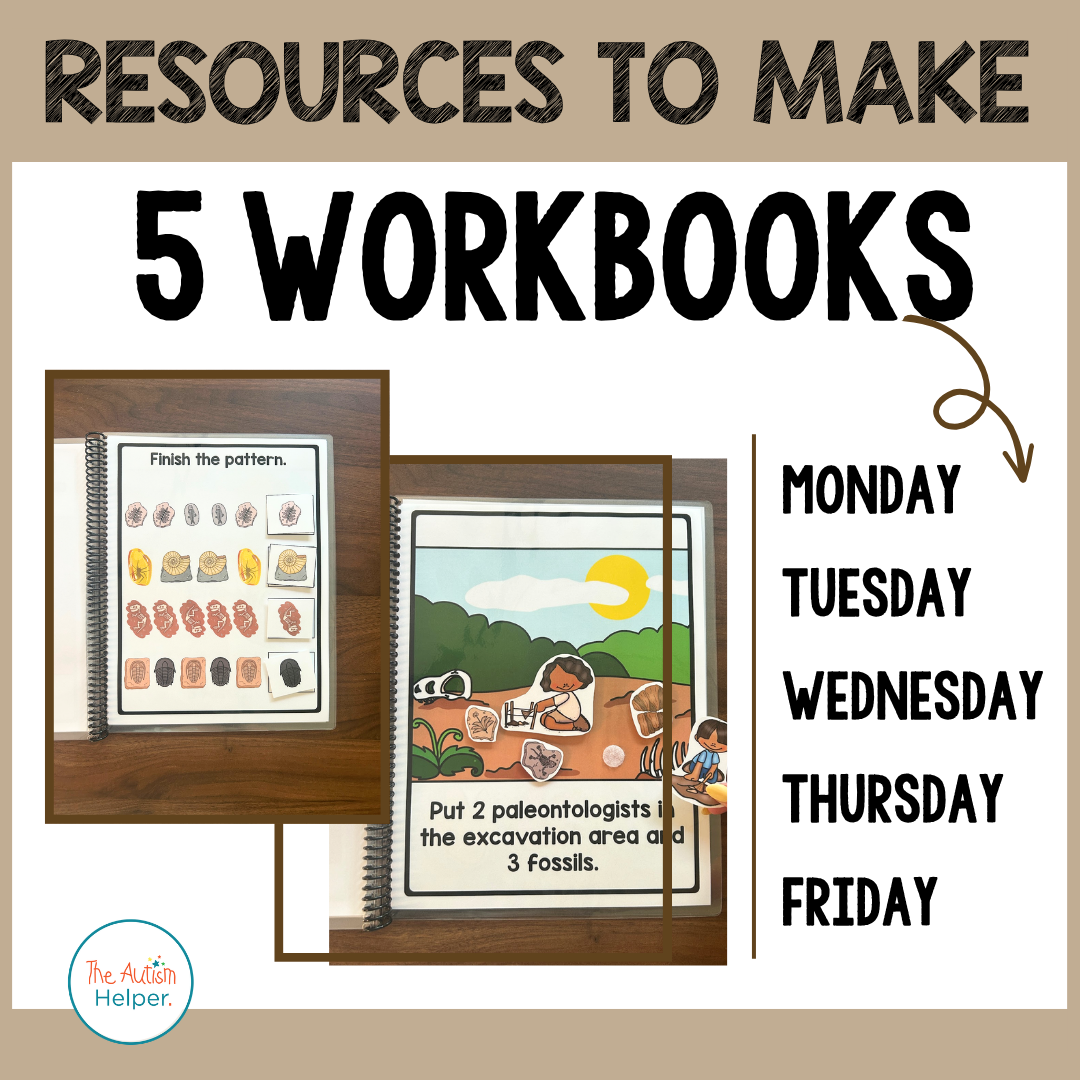 Intermediate Matching Weekly Workbooks - Dinosaurs