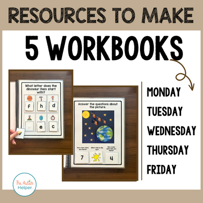 Complex Matching Weekly Workbooks - Dinosaurs
