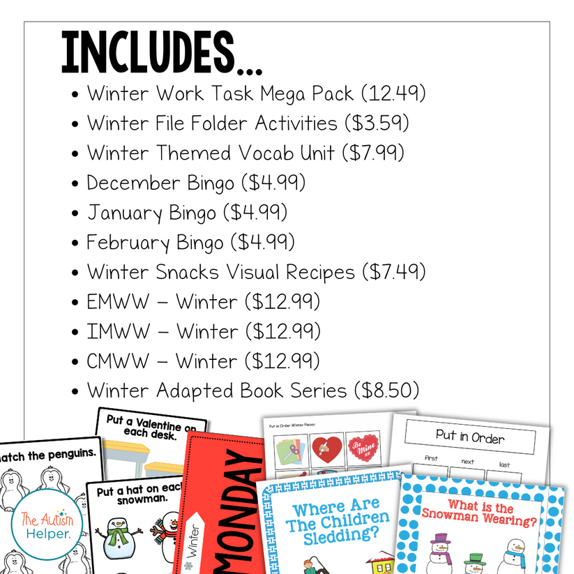 Seasonal Bundle - Winter – The Autism Helper