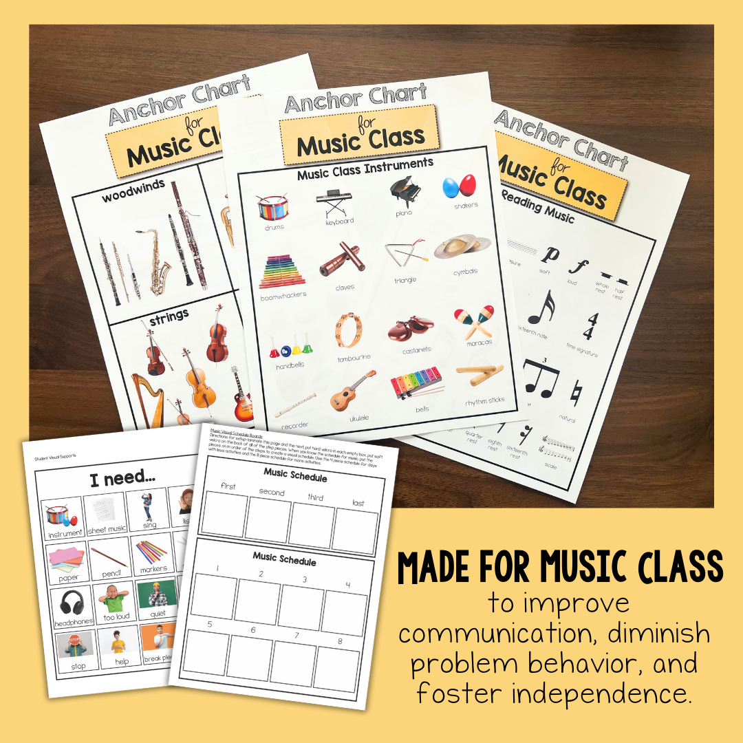 Visual Communication Music Visual Resources for Music Class – The Autism Helper