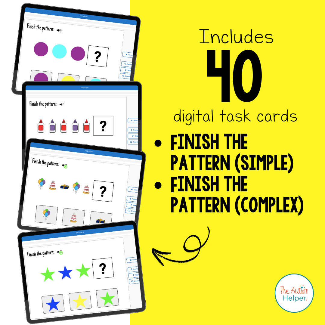 Patterns Interactive Boom Cards