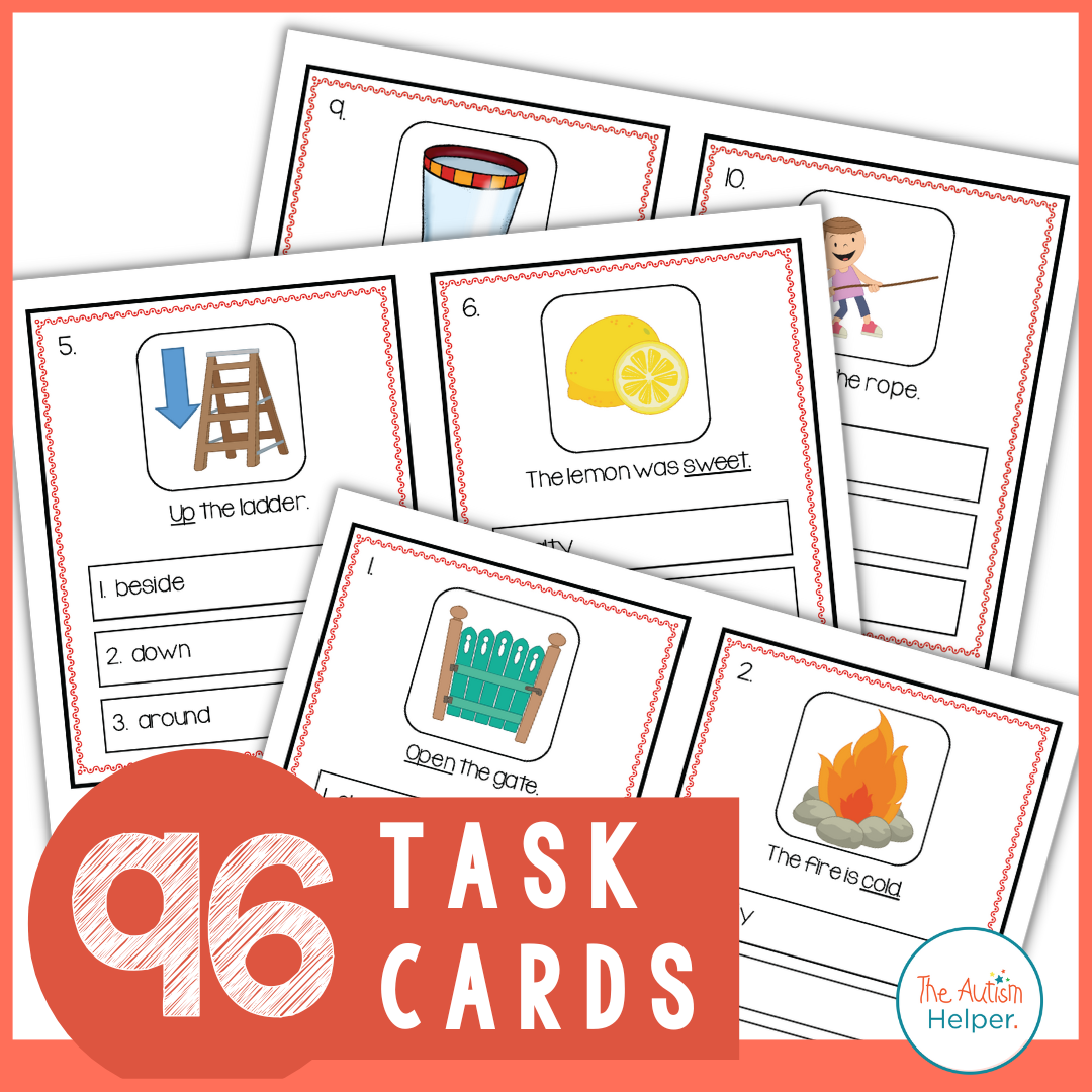Synonym and Antonym Task Cards