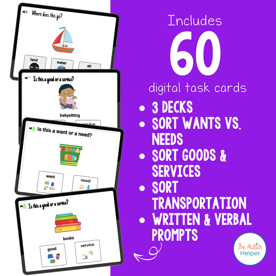 Social Studies Sorting Interactive Boom Cards