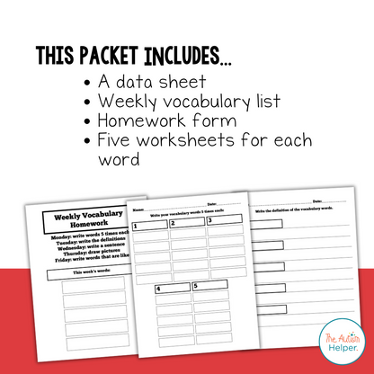 150 Vocabulary Words for Special Education