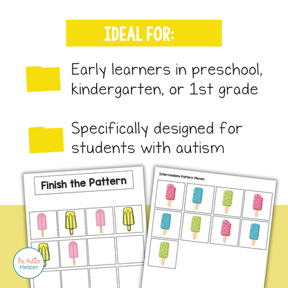 File Folder Activities to Match, Sort, Count, and More! {POPSICLE themed}
