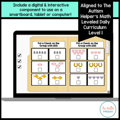 Level 1 Math Leveled Daily Curriculum FILE FOLDER ACTIVITIES
