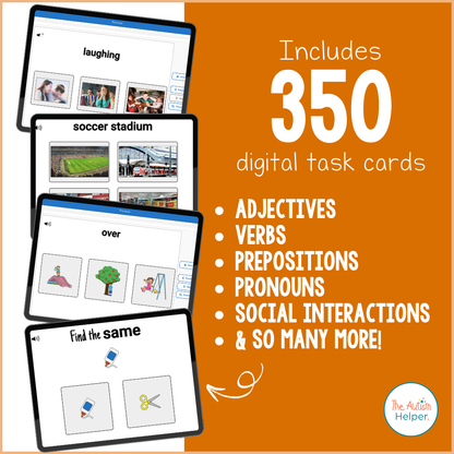 Language Skills Interactive Boom Card BUNDLE