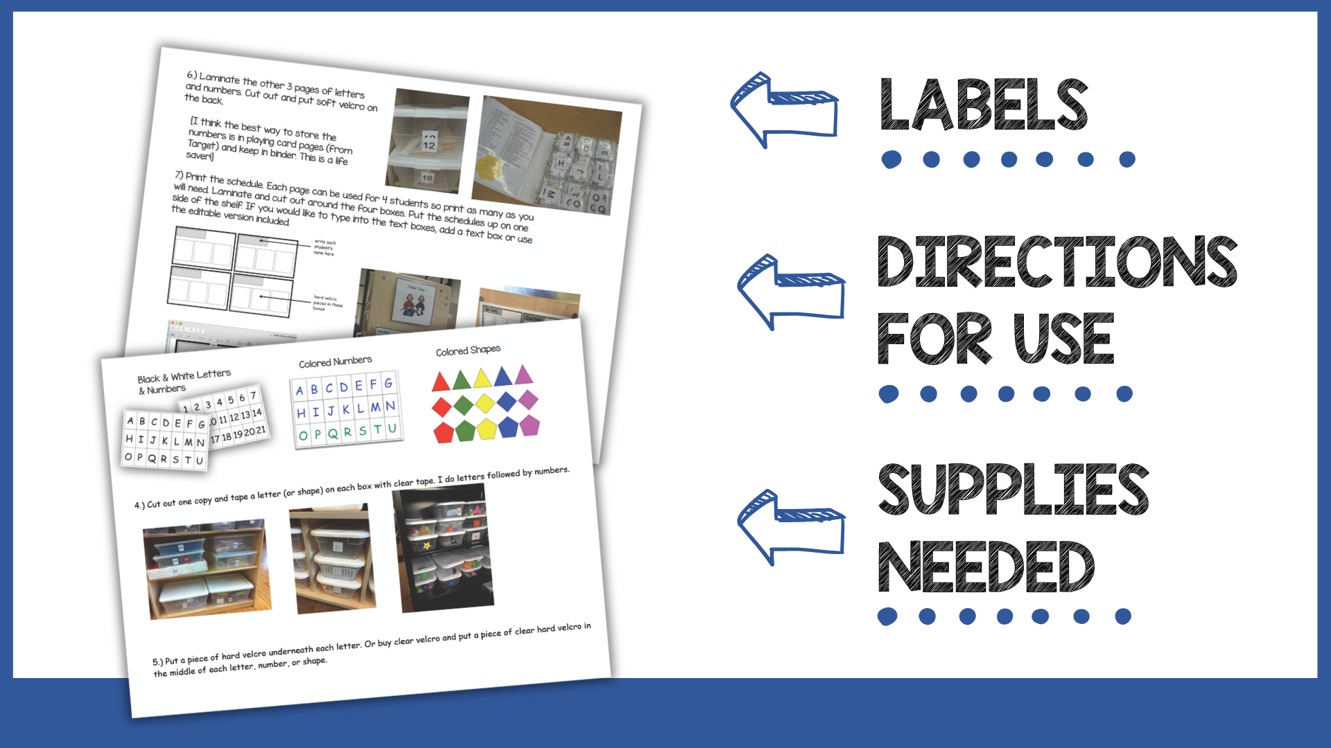 Work Task System Setup Kit – The Autism Helper