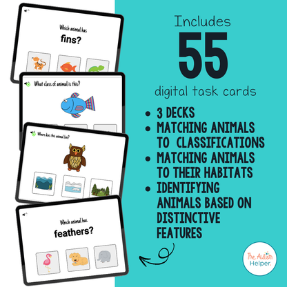 Animal Interactive Boom Cards