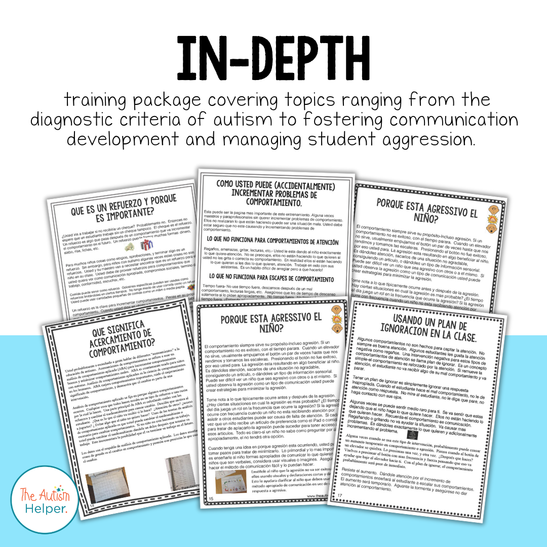 Paraprofessional Training Manual {EN ESPANOL}