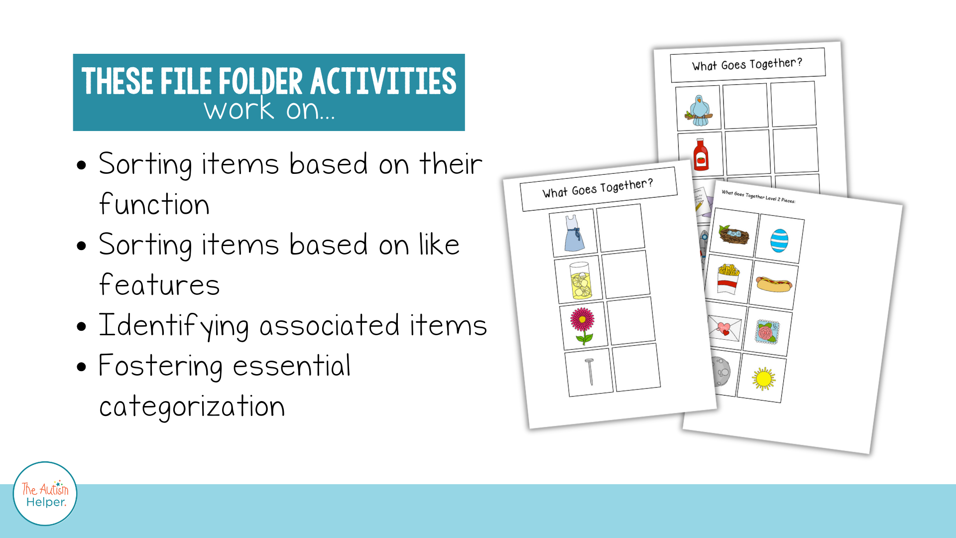 File Folder Task Autism Association, Feature, & Function File Folder Activities – The Autism Helper