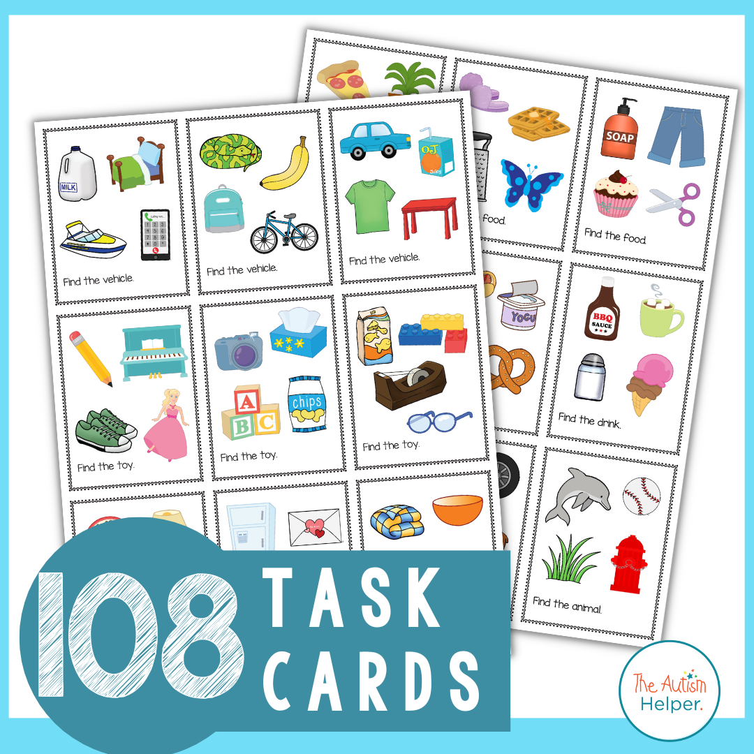 Receptive Category Task Cards