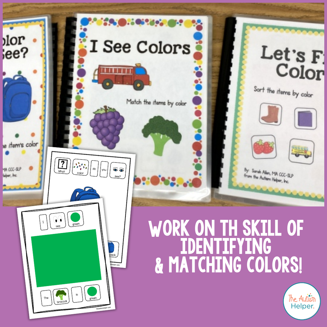 Autism Color Reading Color Adapted Book Series – The Autism Helper
