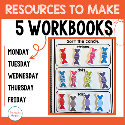 Complex Matching Weekly Workbooks - Halloween