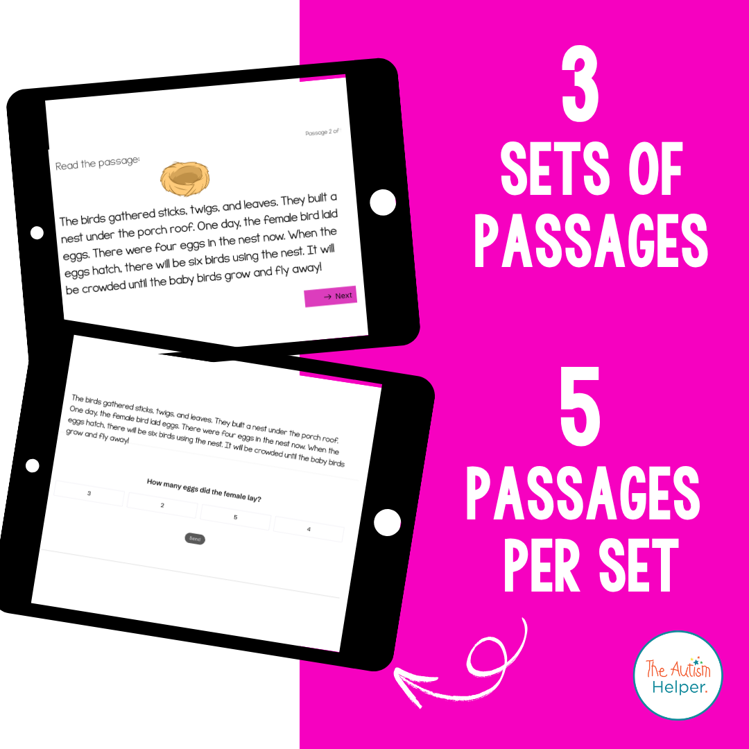Level J Reading Comprehension Digital Task Cards