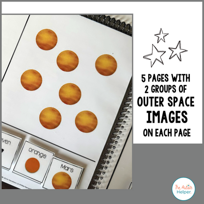 How Many? What Color? What? Adapted Book {Outer Space}