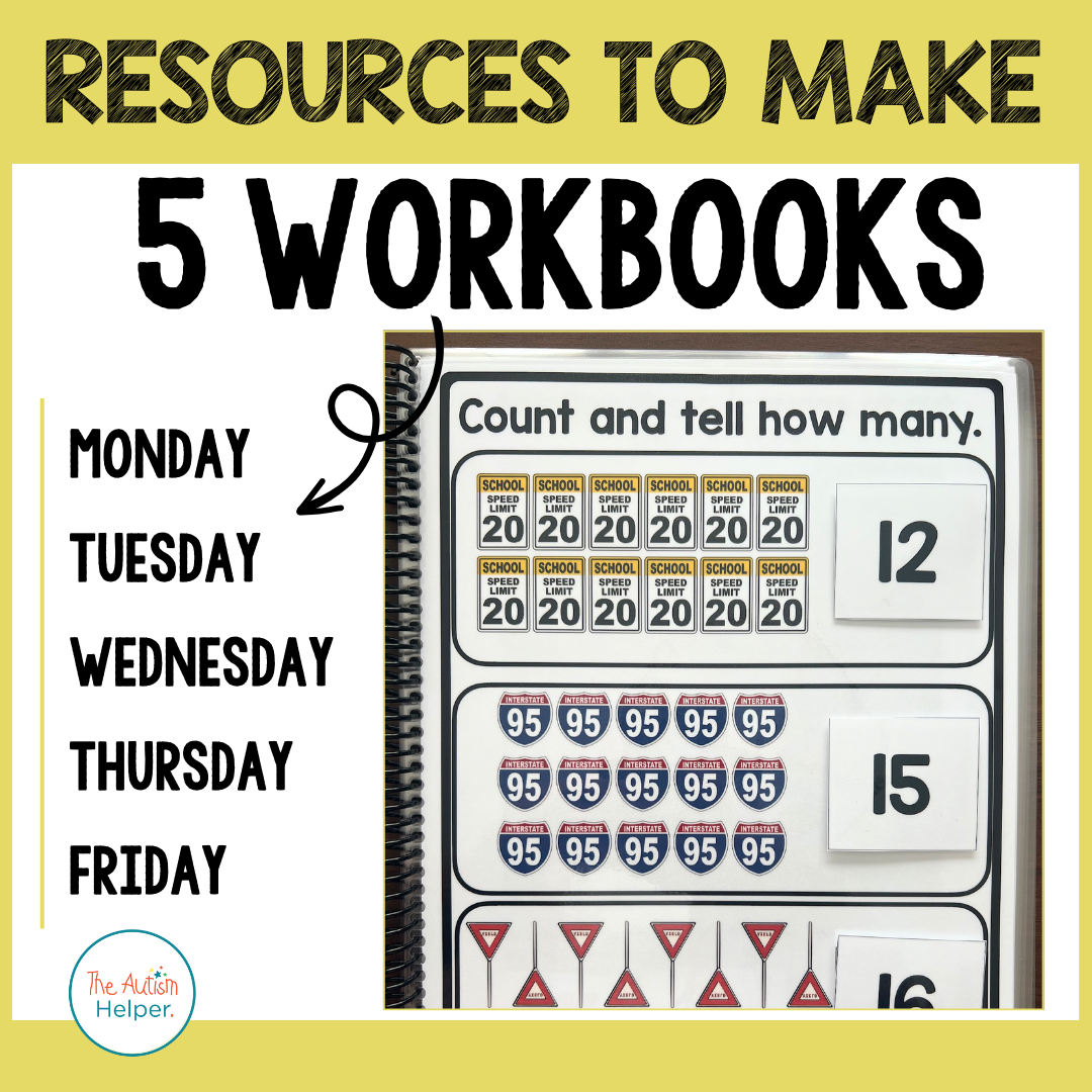 Complex Matching Weekly Workbooks - Life Skills – The Autism Helper