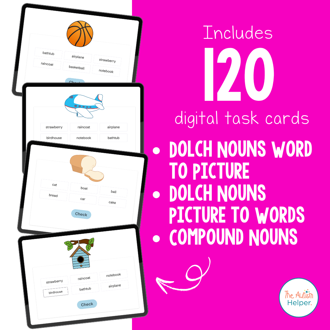 Digital Sight Word Task Cards