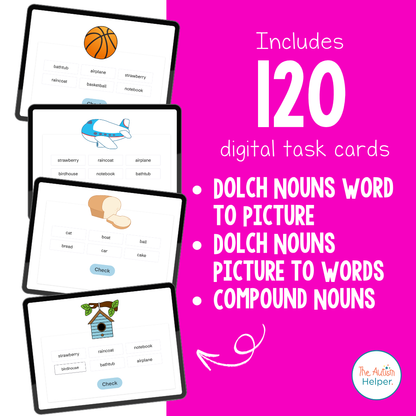 Digital Sight Word Task Cards