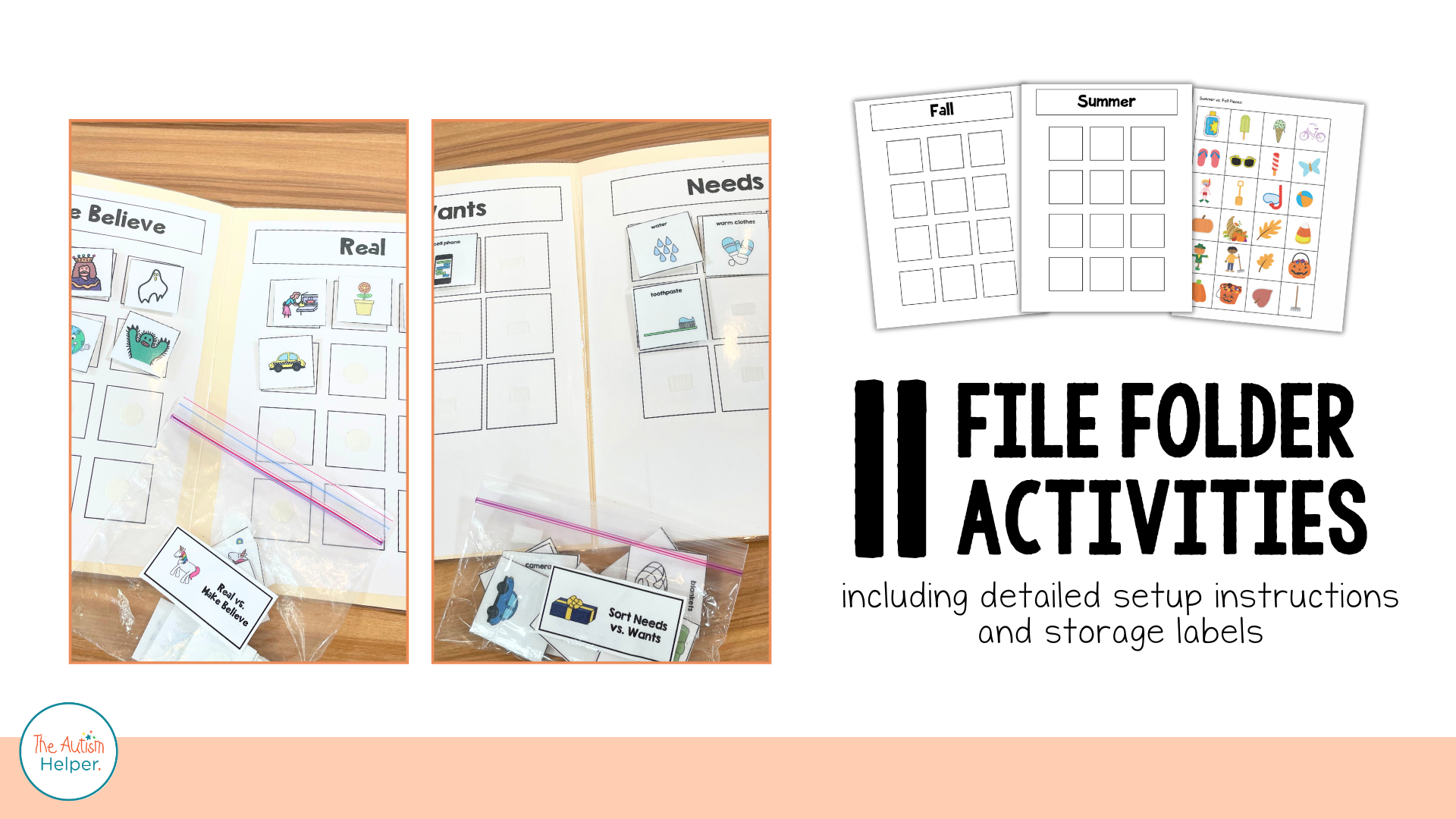 Advanced Sorting File Folder Activities – The Autism Helper