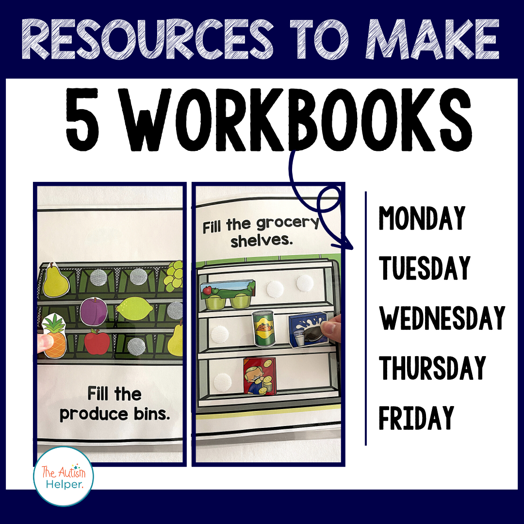 Easy Matching Weekly Workbooks - Community Helpers