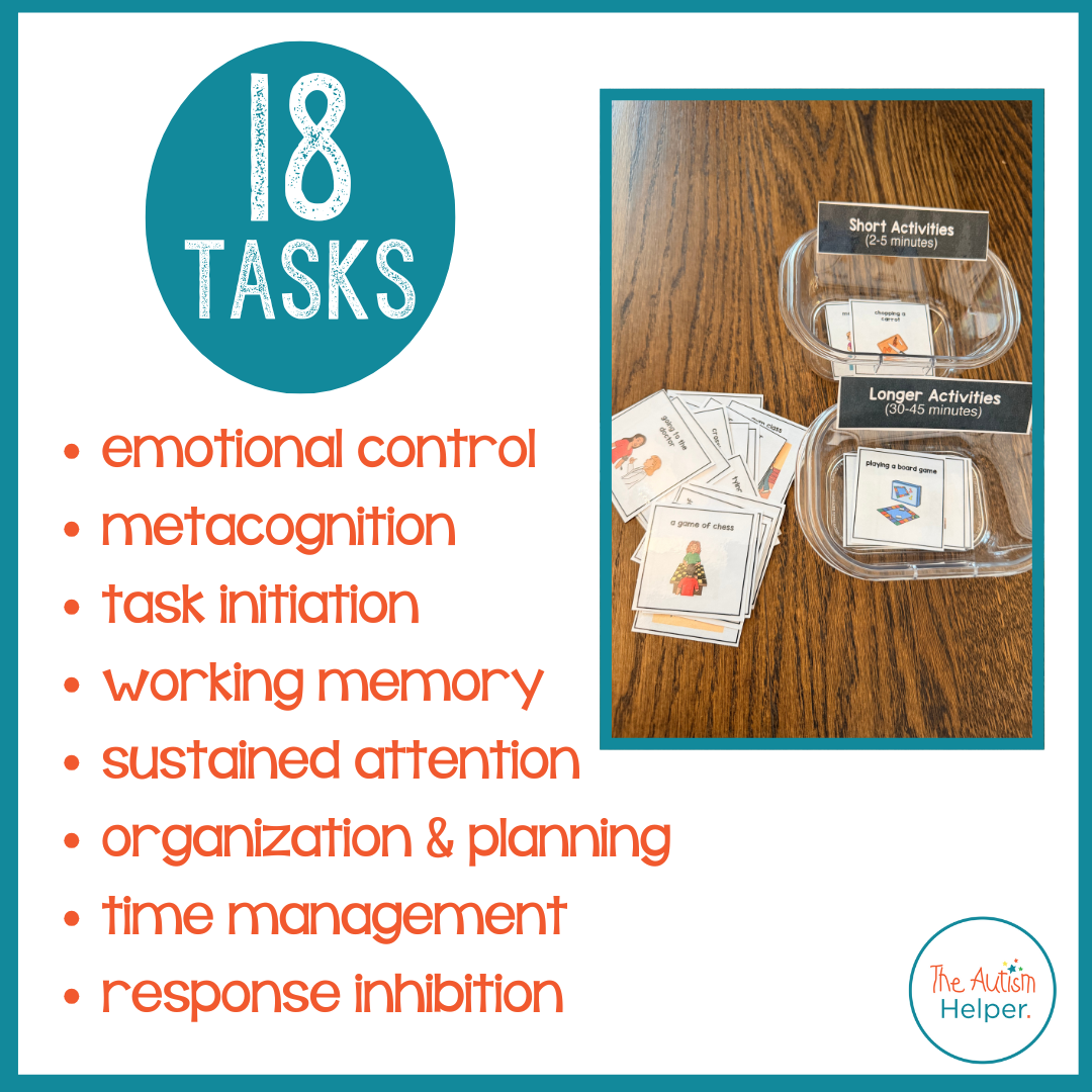Executive Functioning Task Box Examples Behavior and Executive Function Work Tasks – The Autism Helper
