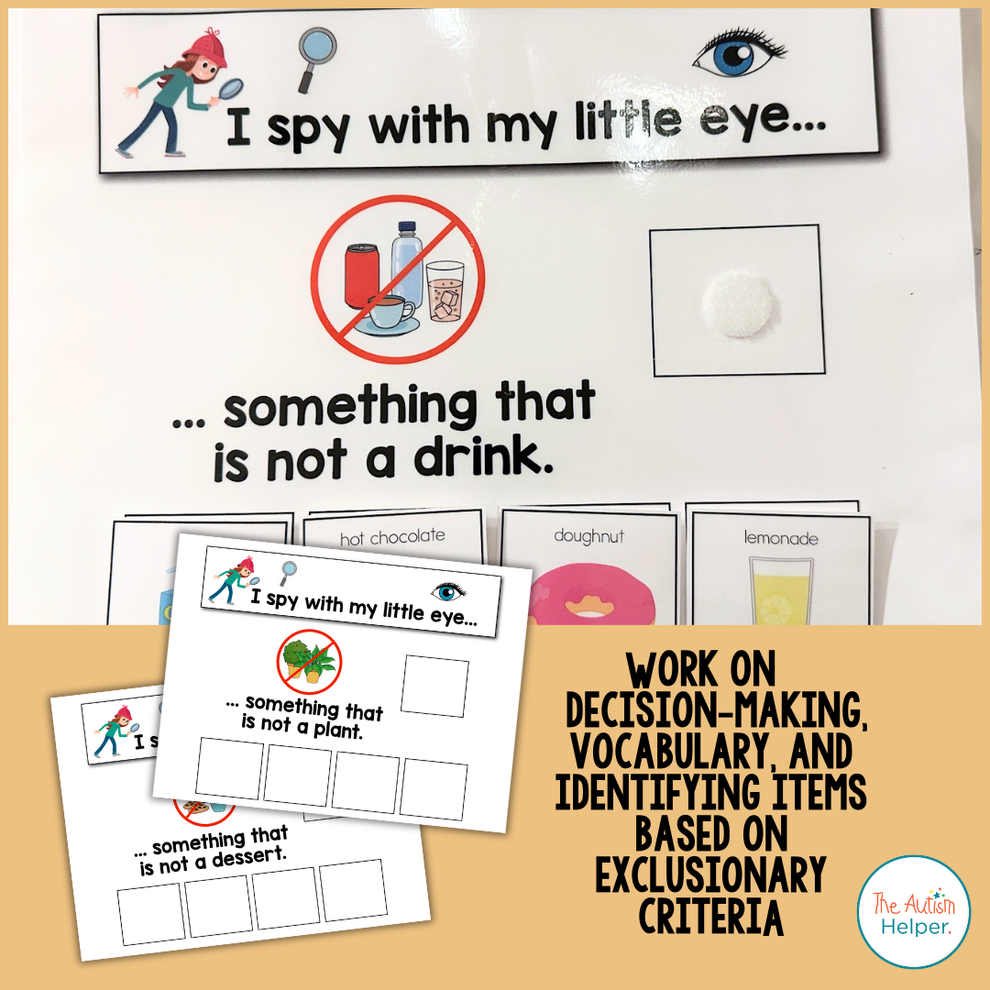 Spy Non Example I Spy - Non-Examples & Negation Adapted Book – The Autism Helper