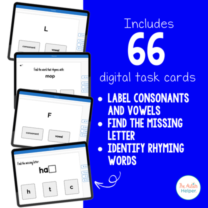 Letter and Word Interactive Boom Cards