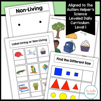 Level 1 Science Leveled Daily Curriculum FILE FOLDER ACTIVITIES