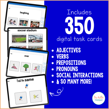 Language Skills Interactive Boom Card BUNDLE