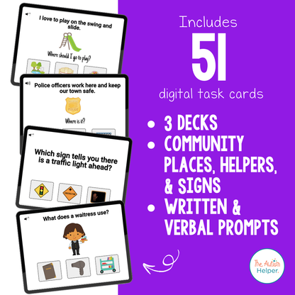 Social Studies Comprehension Interactive Boom Cards