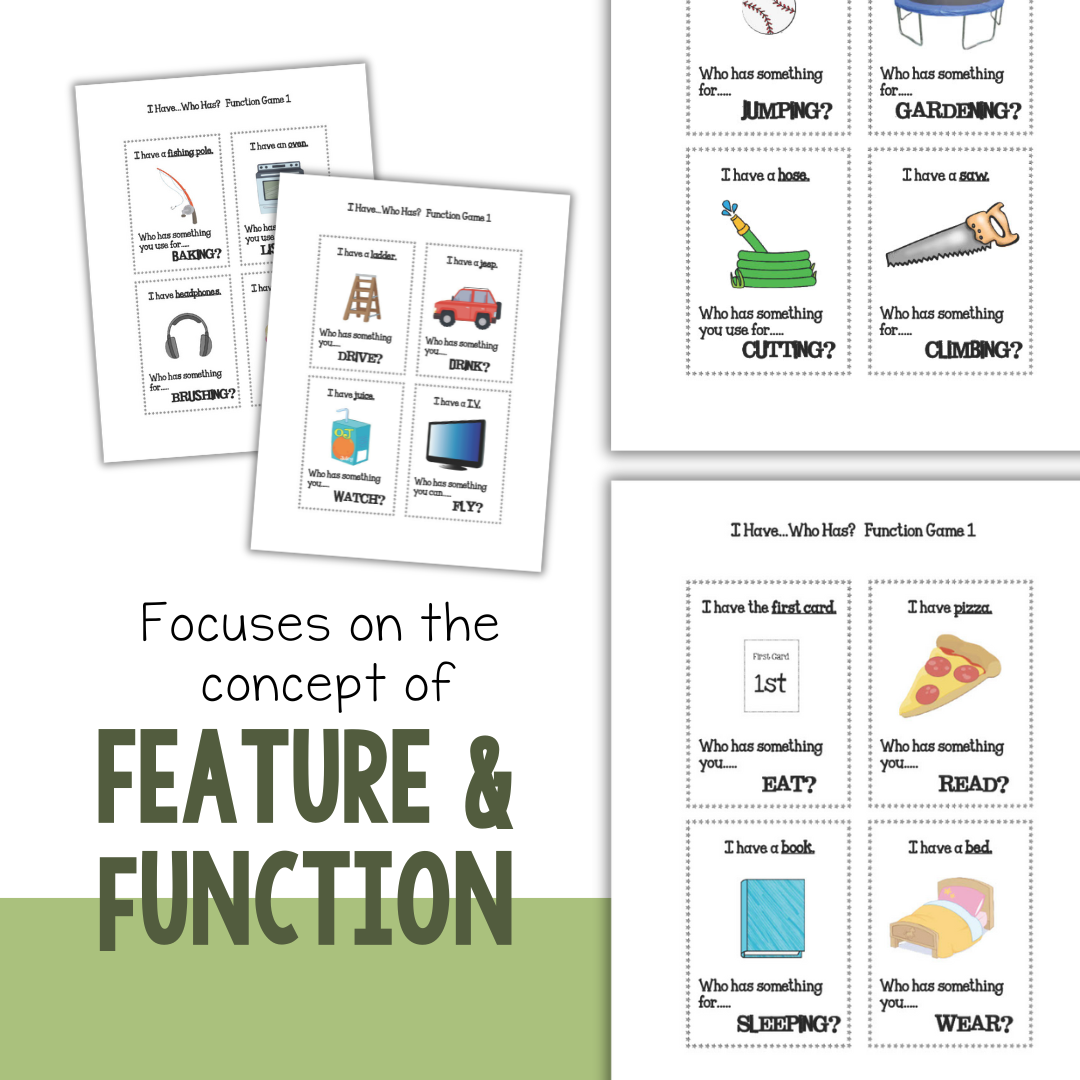 I Have, Who Has? Feature and Function Card Game