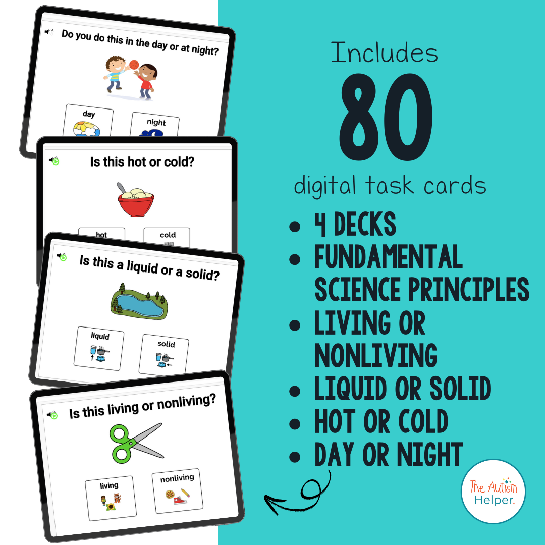 Science Sorting Interactive Boom Cards