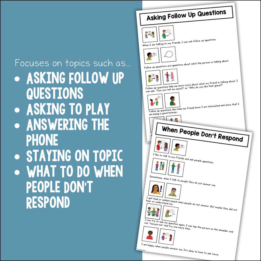 Visual Social Stories: Communication Set 2 – The Autism Helper