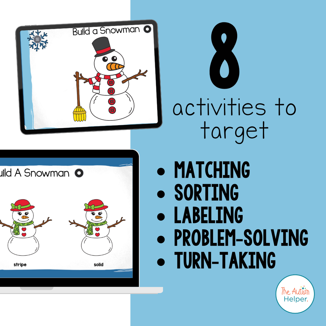 Digital Build-a-Snowman Activities