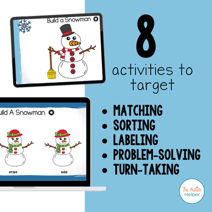 Digital Build-a-Snowman Activities