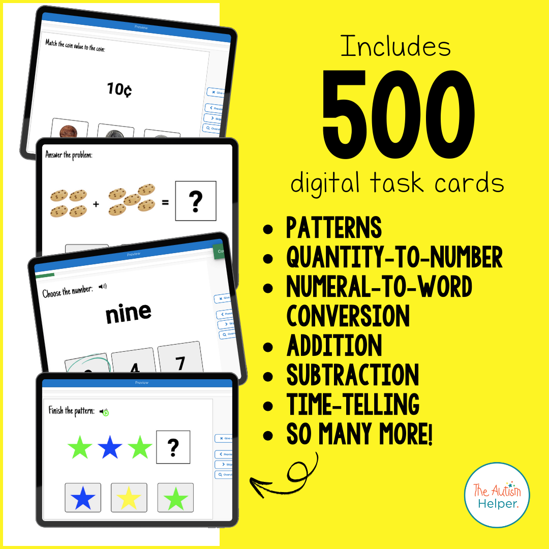 Basic Math Interactive Boom Card BUNDLE