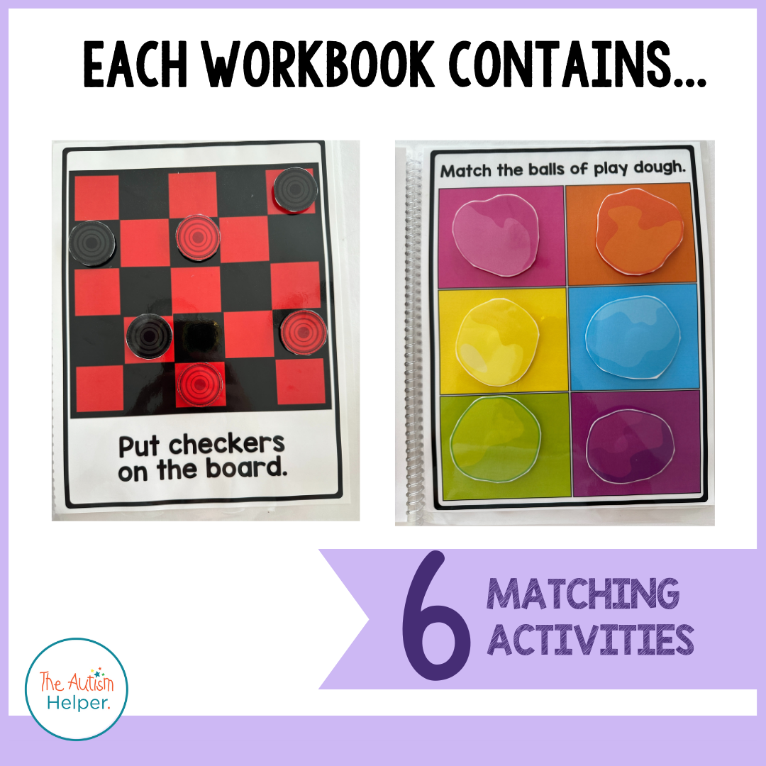 Easy Matching Weekly Workbooks - Toys Edition