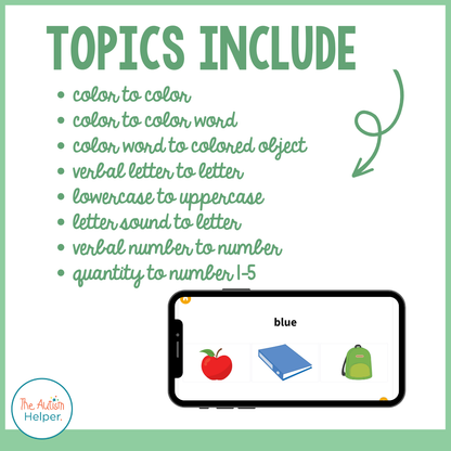 Colors, Numbers, & Letters Digital Task Cards