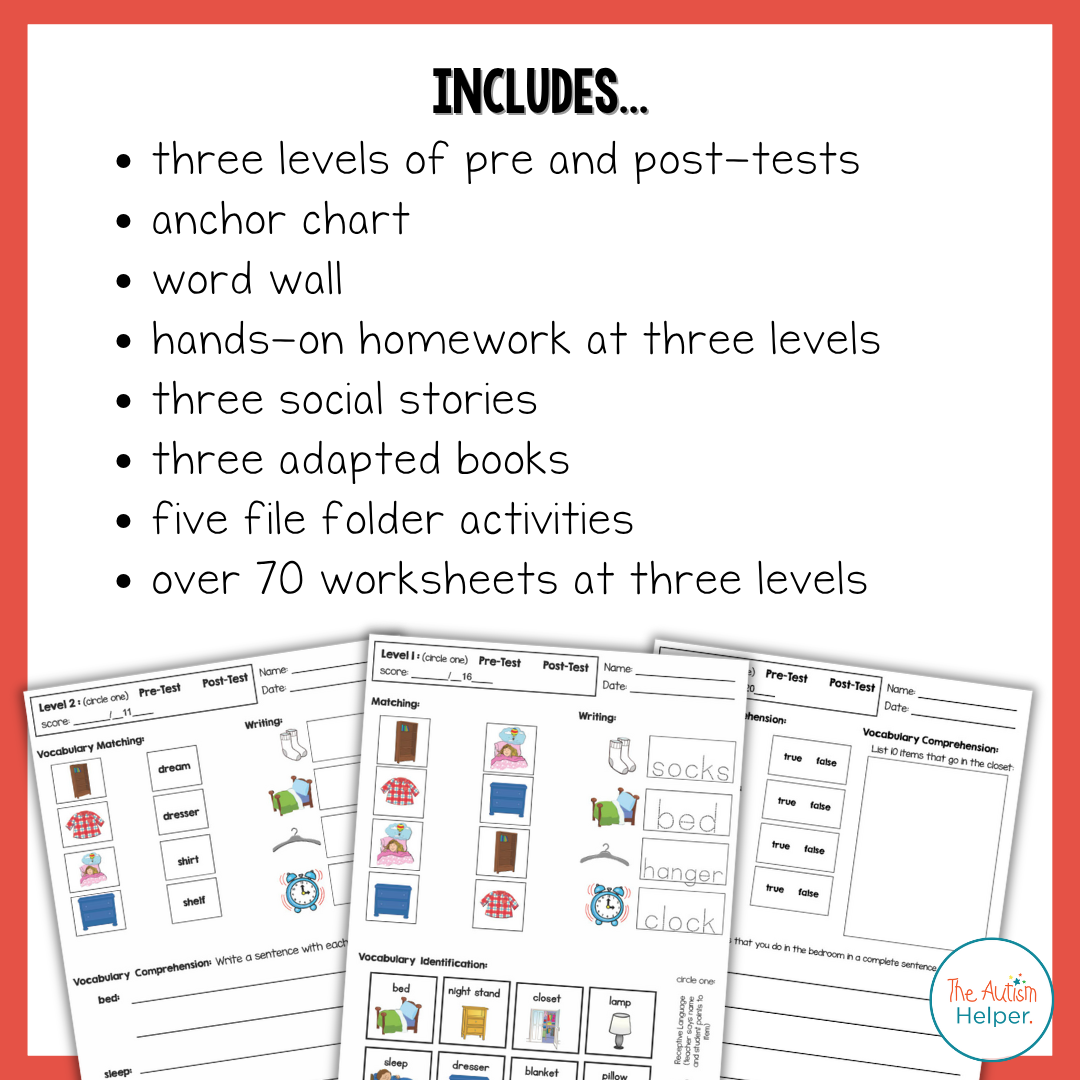 Bedroom Life Skills Unit