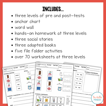 Bedroom Life Skills Unit