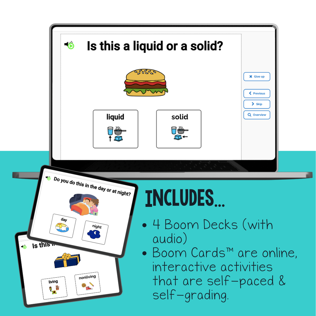 Science Sorting Interactive Boom Cards