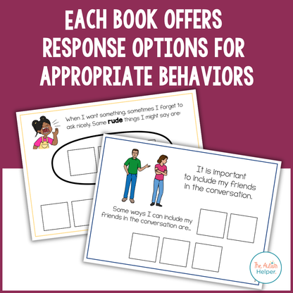 Communication Skills - Social Story Adapted Book Series