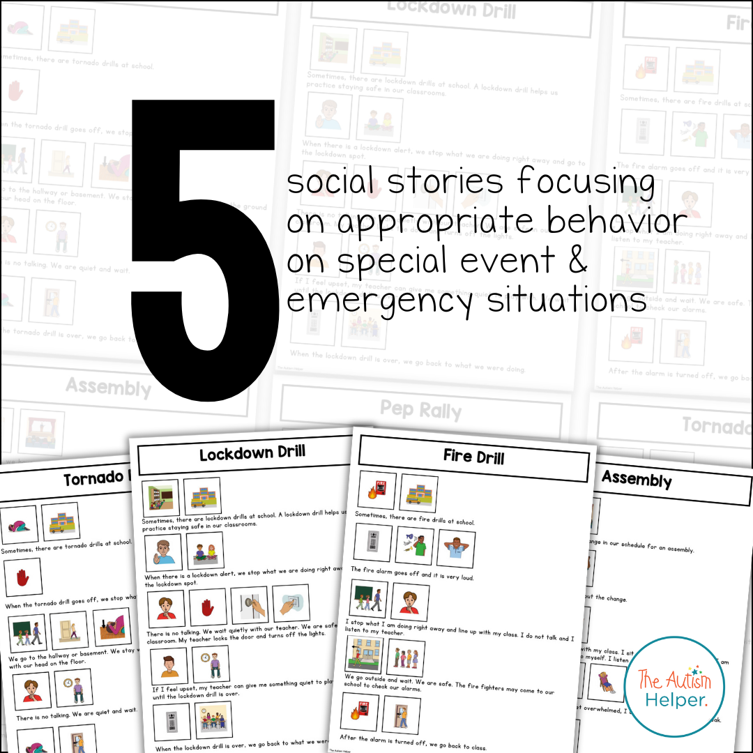 Visual Social Stories: Special Events & Emergency Set