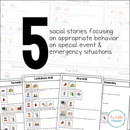 Visual Social Stories: Special Events & Emergency Set